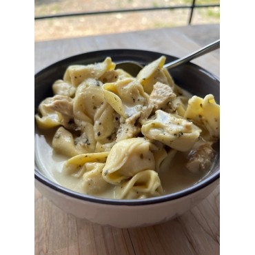 Creamy Chicken Pesto Tortellini Soup *NEW*