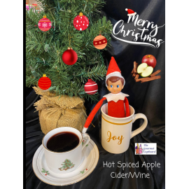 Candy Cane's Favorite Wine (Hot Spiced Apple Cider/Wine)